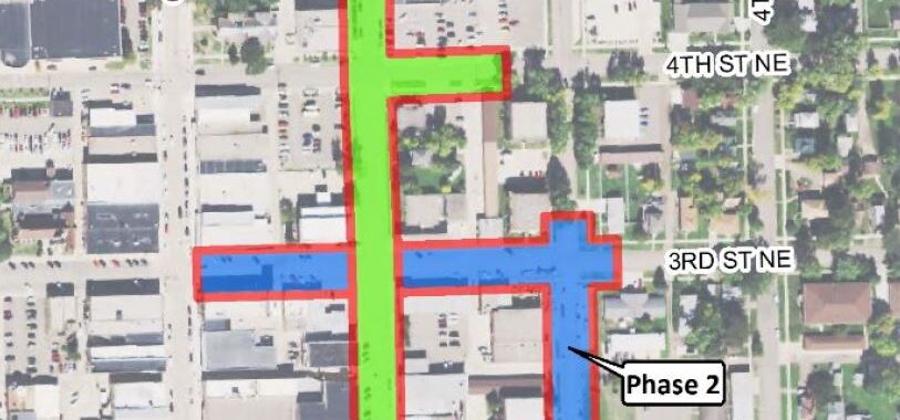 Paving improvement map for April 26, 2024.