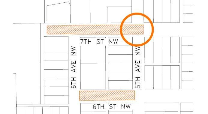 Construction notice for June 7, 2024.