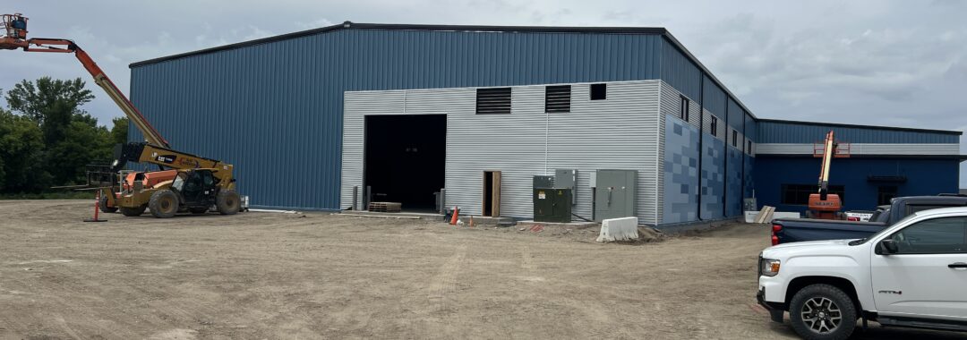 The eastern view of the Valley City Public Works Service Center.