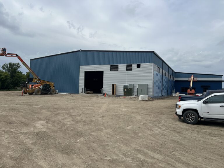 The eastern view of the Valley City Public Works Service Center.